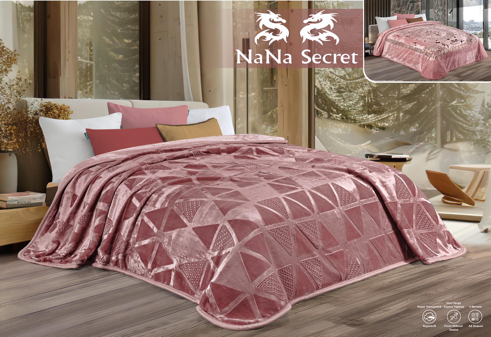 movada-cloud-12 بطانية موفادا كلاود 2 طبقه جليتر بافون دبل فيس(2*1) - Image 1